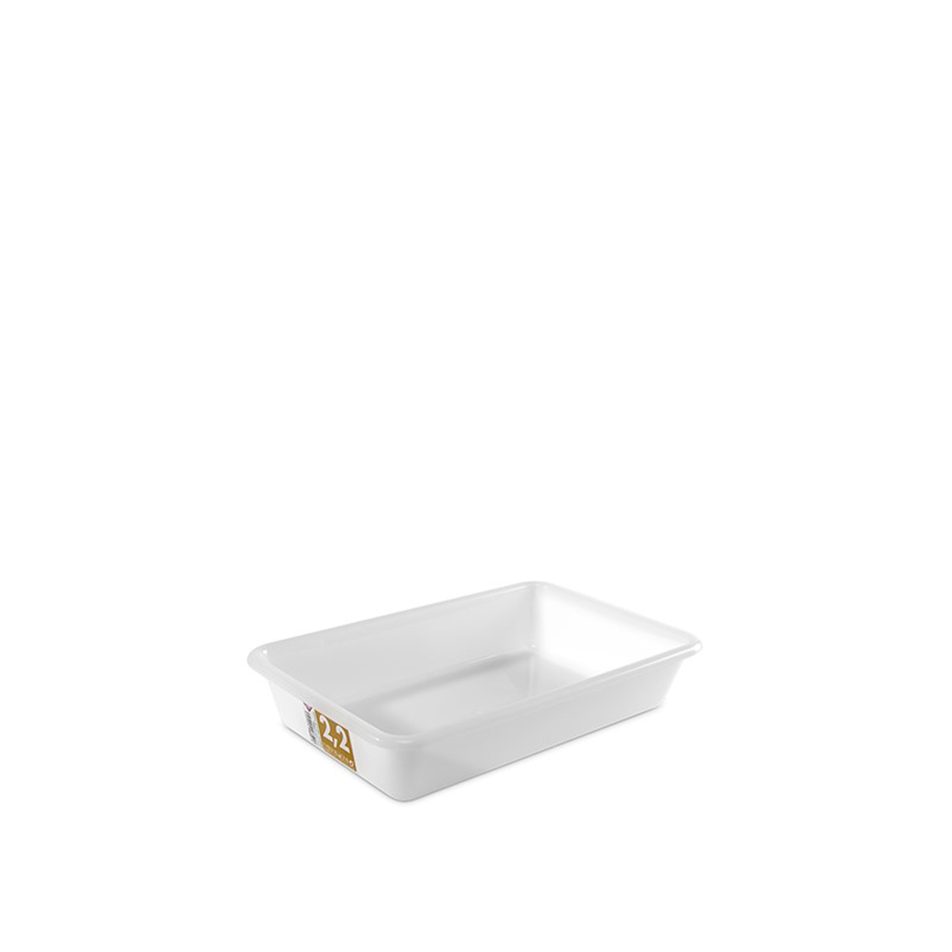 Tabuleiro Plástico Frigo Oporto Branco 2.2l 19X14.5X6cm