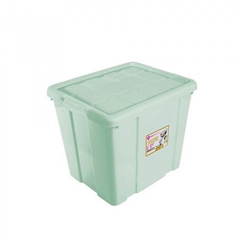 Caixa Arrumos Plstico New Box 35l 42.2X35X35.5cm Verde