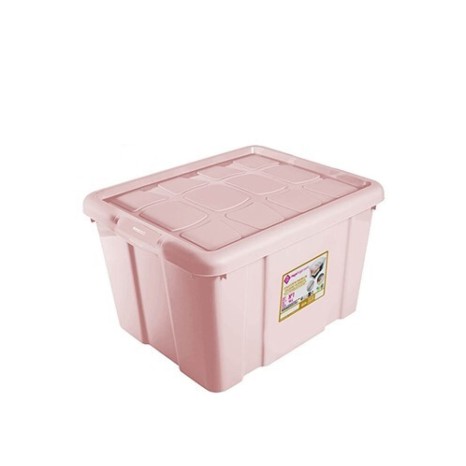 Caixa Arrumos Plástico New Box 16l 39.6X29.6X21.5cm Rosa - Image product