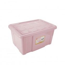 Caixa Arrumos Plstico New Box 60l 61.5X45X29.7cm Rosa