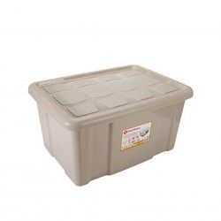 Caixa Arrumos Plstico New Box 60l 61.5X45X29.7cm Bege