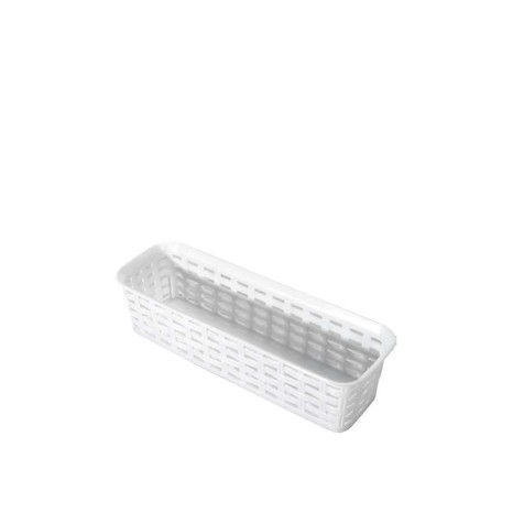 Cesto Multiusos Pl�stico Rattan Branco 800ml 24.2X8X6cm - Image product