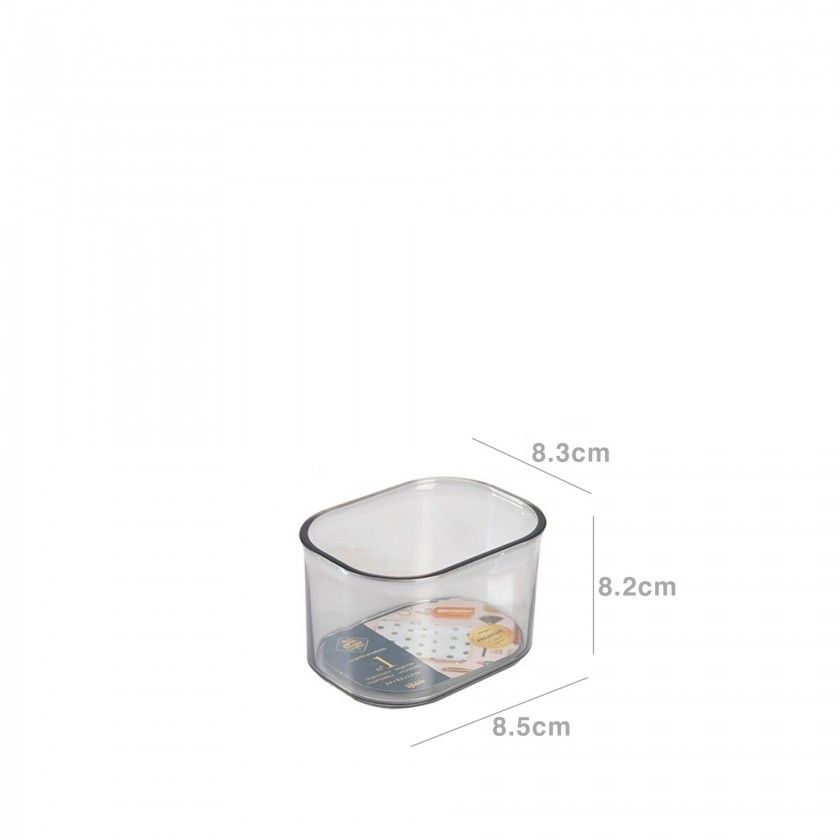 Cesto Multiusos Pl�stico Luxe Incolor 0.2l 8.5X8.3X8.2cm