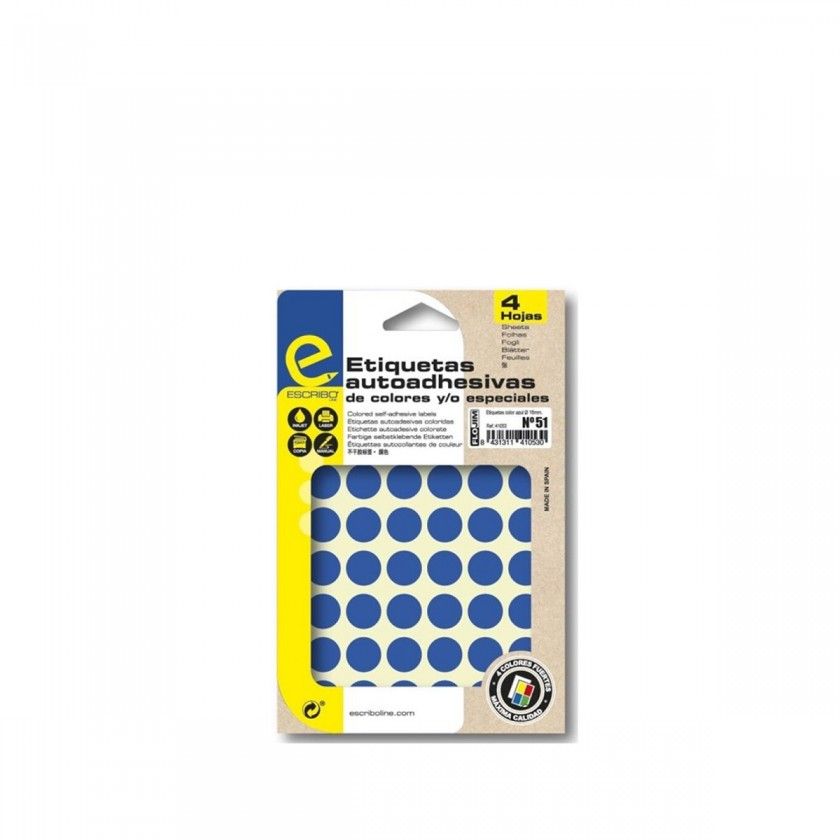 Etiqueta Adesiva Papel Amarelo 16mm Pack 192