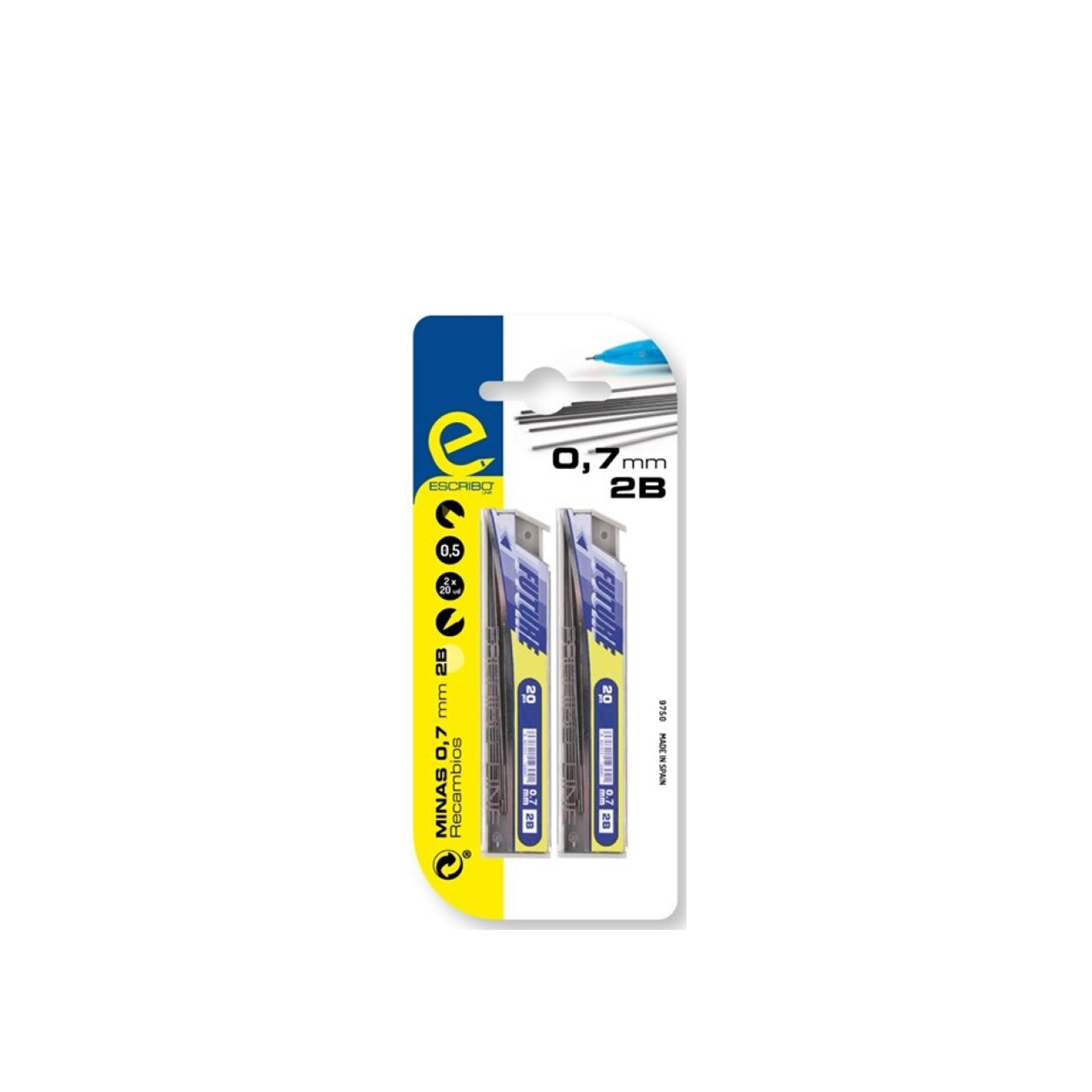 Minas 2B 0.7mm Pack 2