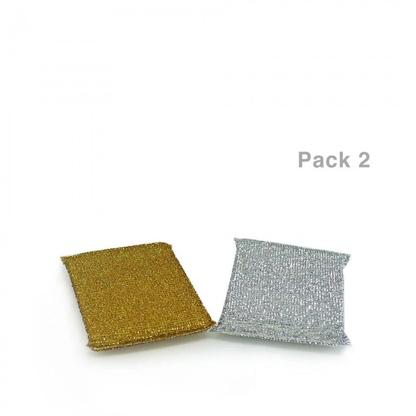 Esfrego Esponja Cozinha 11X7X2cm Pack 2