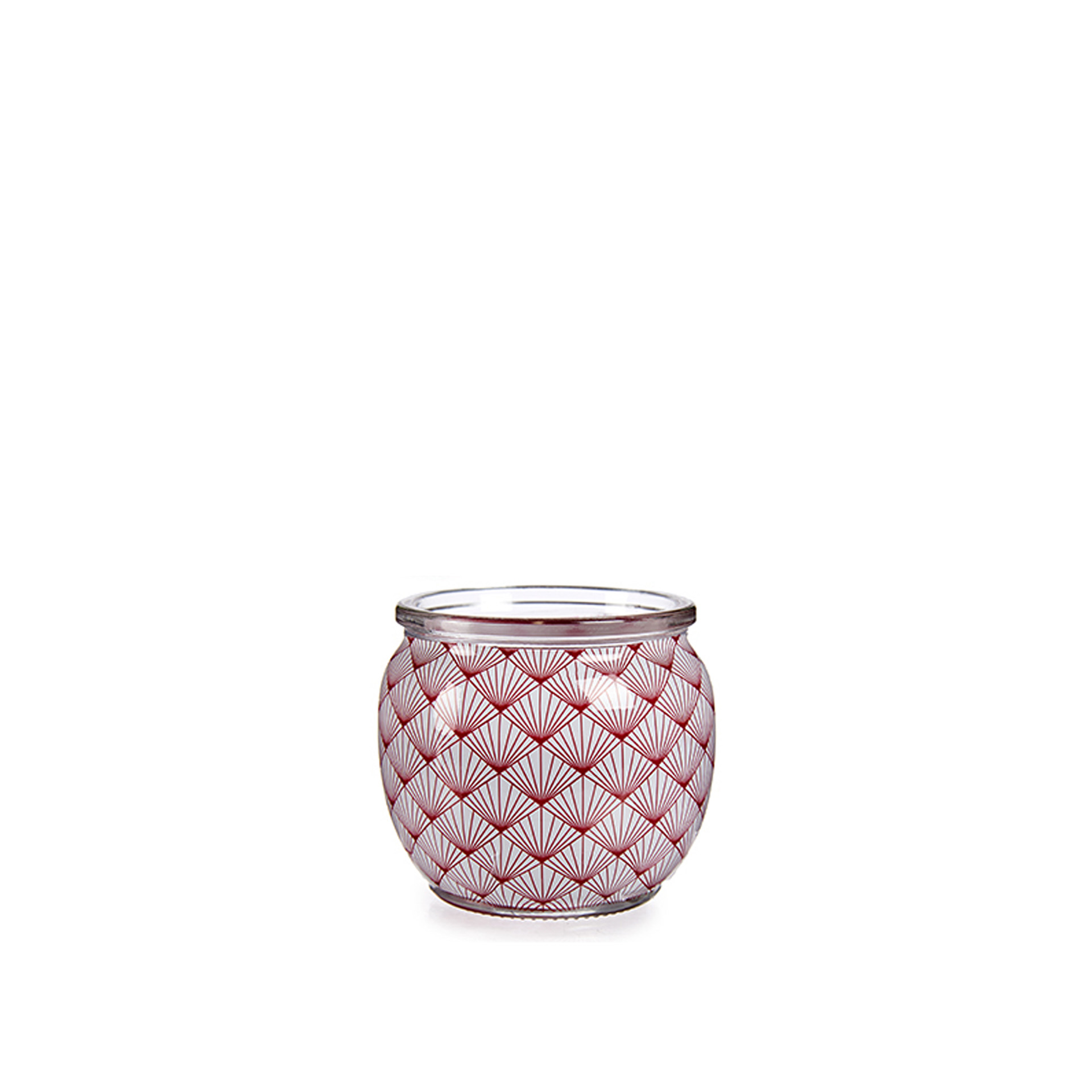 Vela Perfumada Copo Vidro Maça e Canela 7X6.5cm