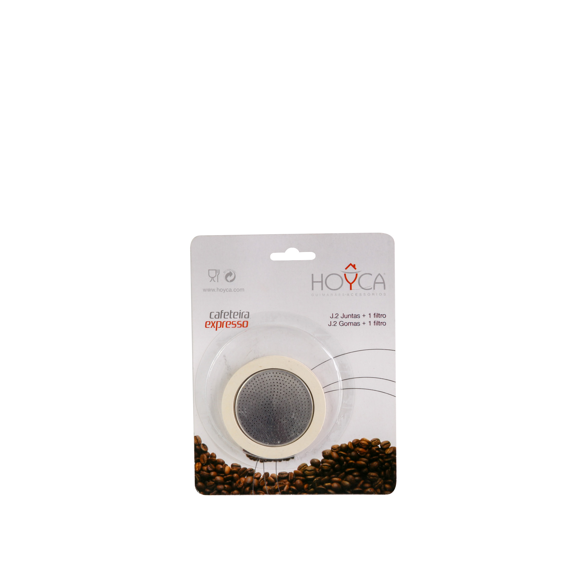 Conjunto 2 Borrachas + Filtro Café Expresso 6 Chávenas