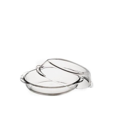 Assadeira com Tampa Borcam Oval 1800ml 34X19.5cm