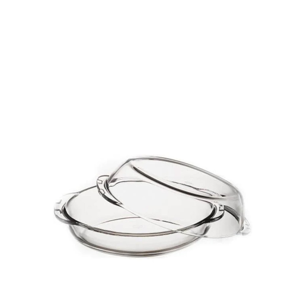 Assadeira com Tampa Borcam Oval 1800ml 34X19.5cm
