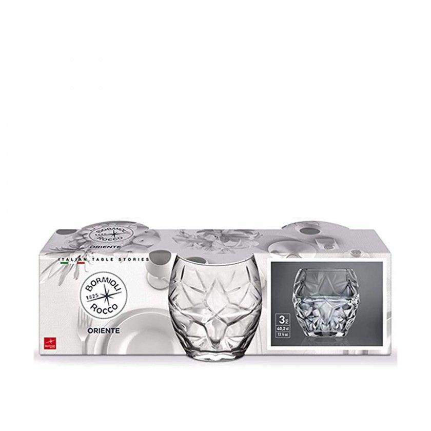 Copo Oriente Vidro Sem P 40.2cl Pack 3