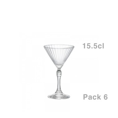 Copo Martini Vidro America 20s Com Pé 15.5cl Pack 6