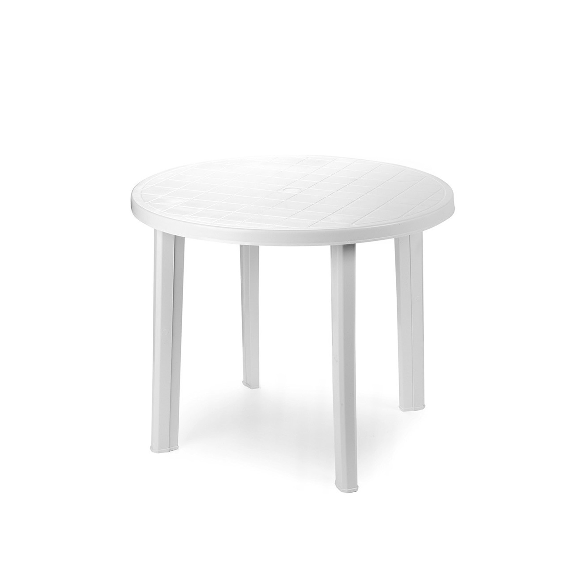 Mesa Plástico Redondo Branco 90cm