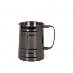 Caneca Cerveja Inox Preto 500ml