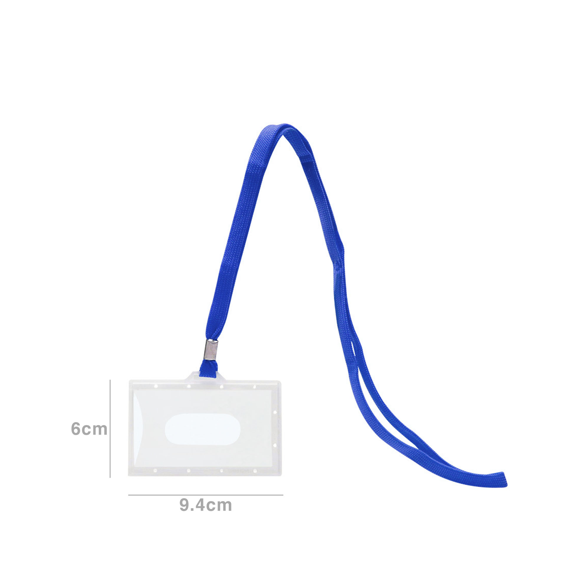 Identificador com Cordão Azul 9.4X6cm