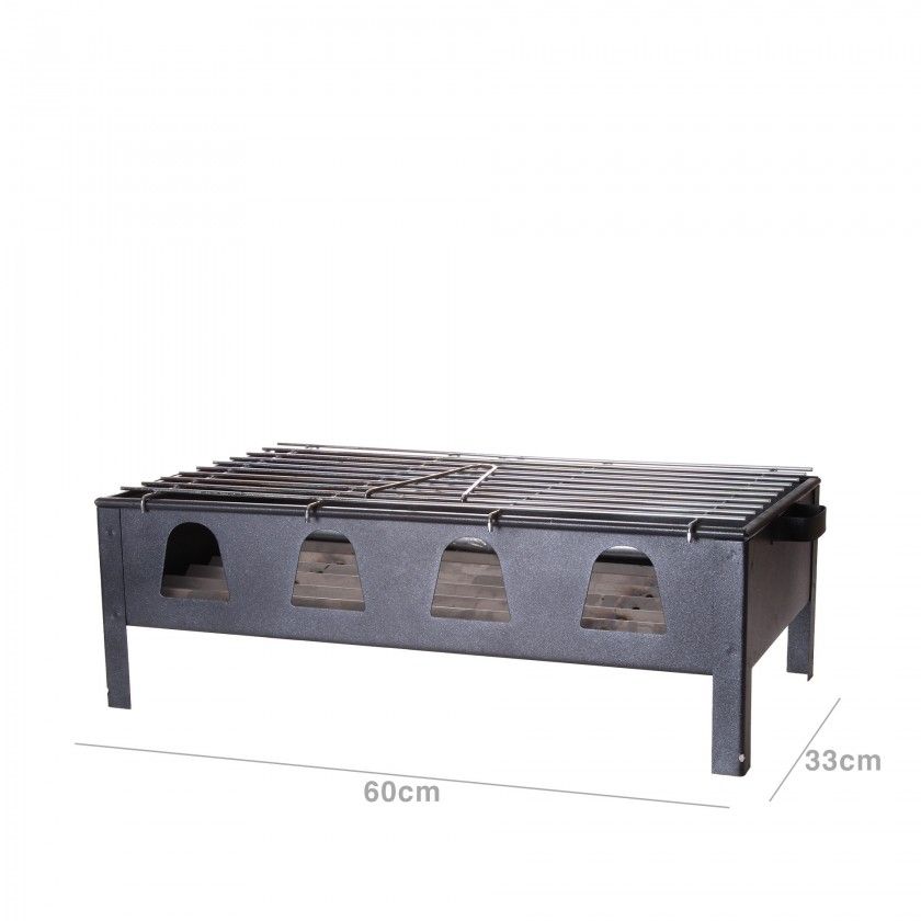 Grelhador Retangular 4 Fogos 60X33CM Grelhador Retangular 4 Fogos 60X33CM