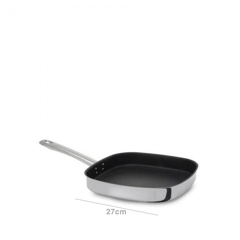 Grelhador Antiaderente Europa Quadrado 27X3.9cm Grelhador Antiaderente Europa Quadrado 27X3.9cm