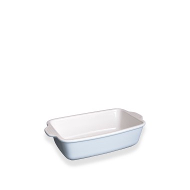 Assadeira Porcelana Retangular Azul 26X17CM