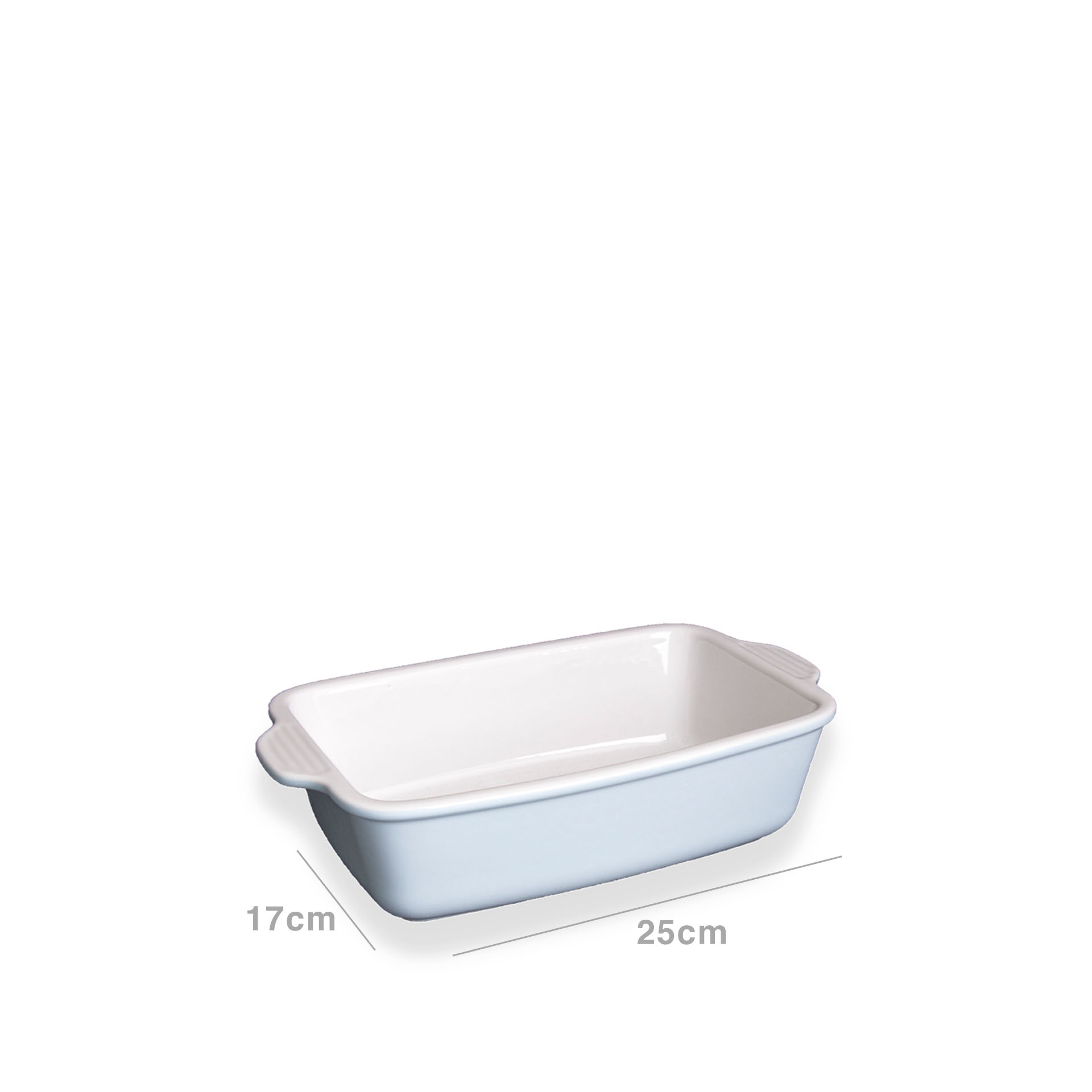 Assadeira Porcelana Retangular Azul 26X17CM