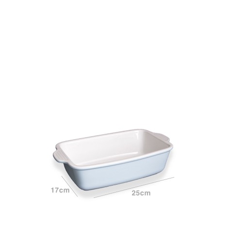 Assadeira Porcelana Retangular Azul 26X17CM - Image product