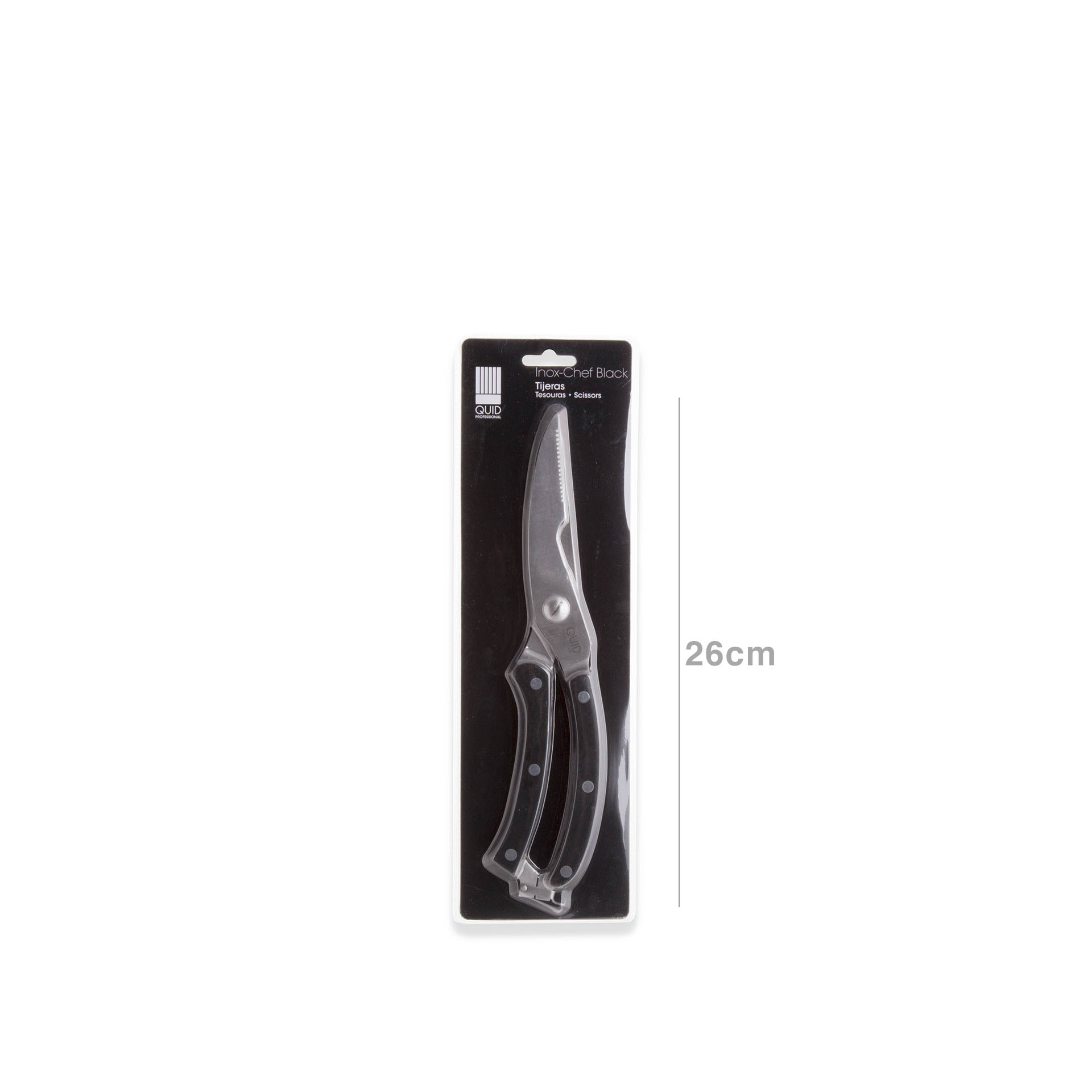 Tesoura aço inox Quid 26cm