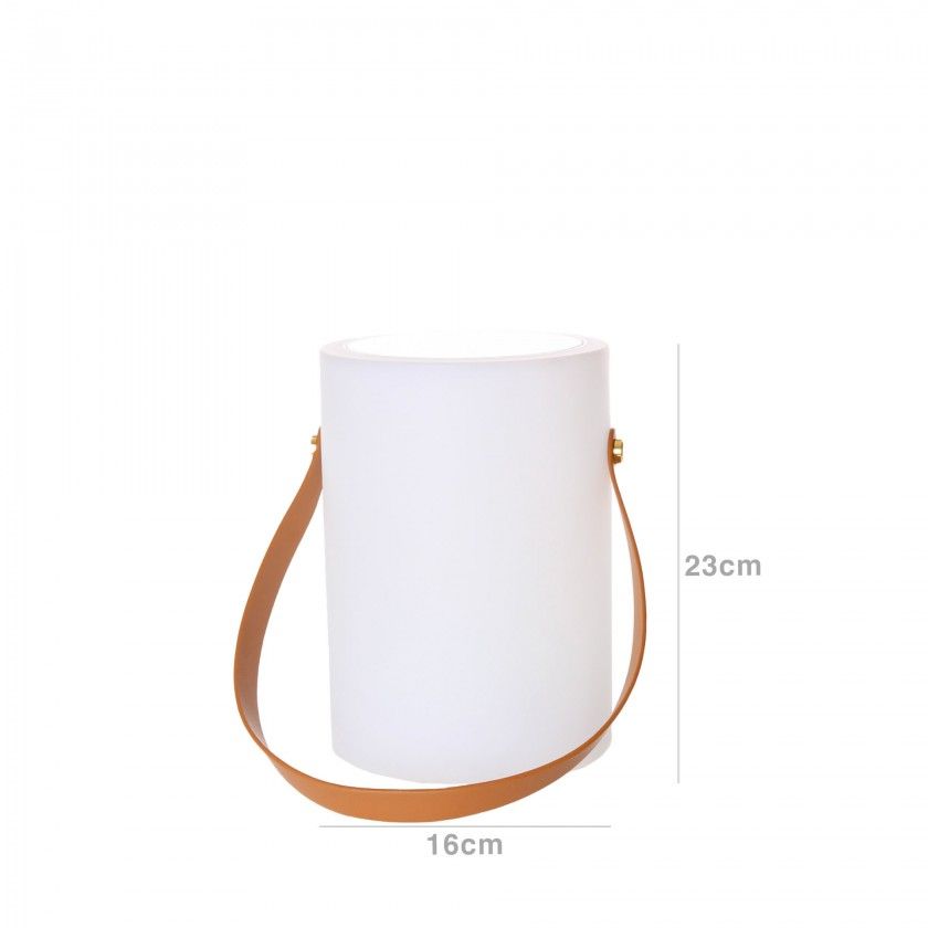 Candeeiro com Bateria Recarregável Multicor 16X16X23cm Candeeiro com Bateria Recarregável Multicor 16X16X23cm