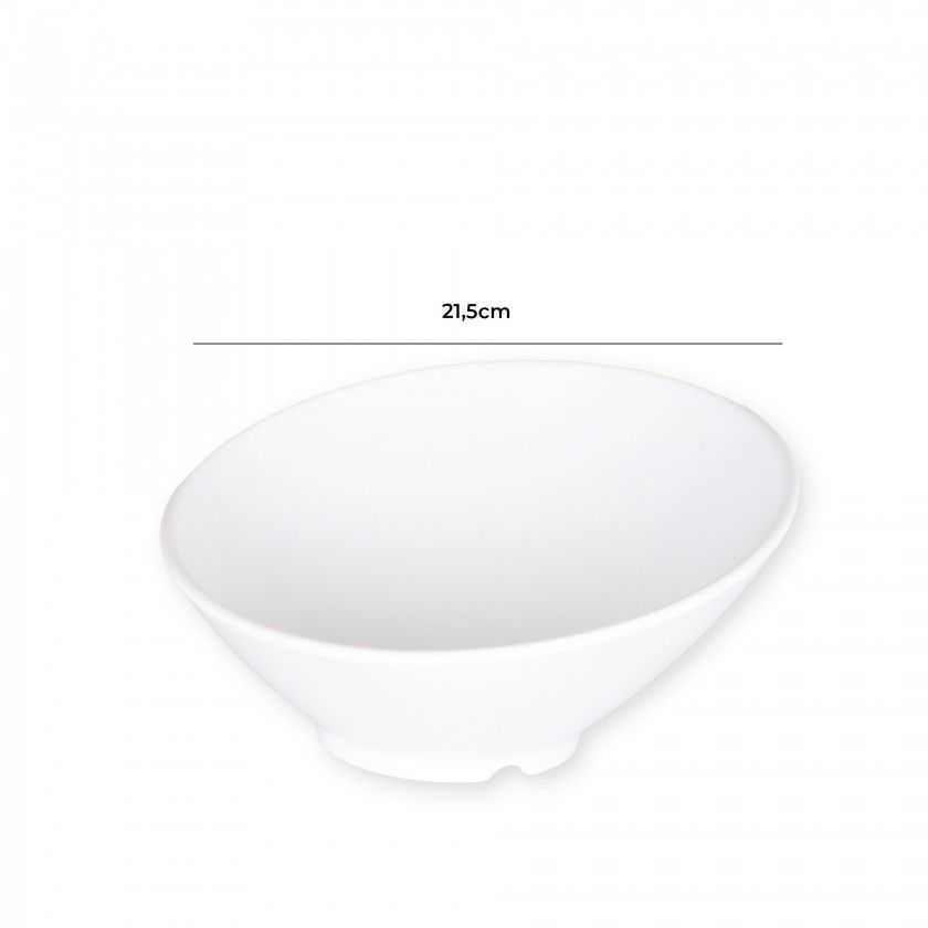 Taça Melamina Trattoria Branco 21.5cm Taça Melamina Trattoria Branco 21.5cm