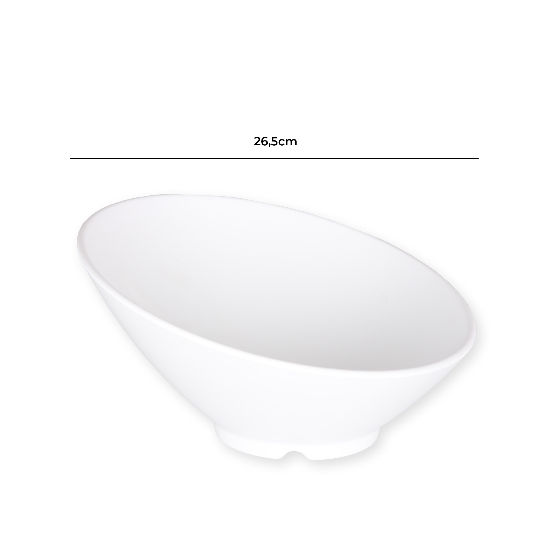 Taça Melamina Trattoria Preto 26.5cm