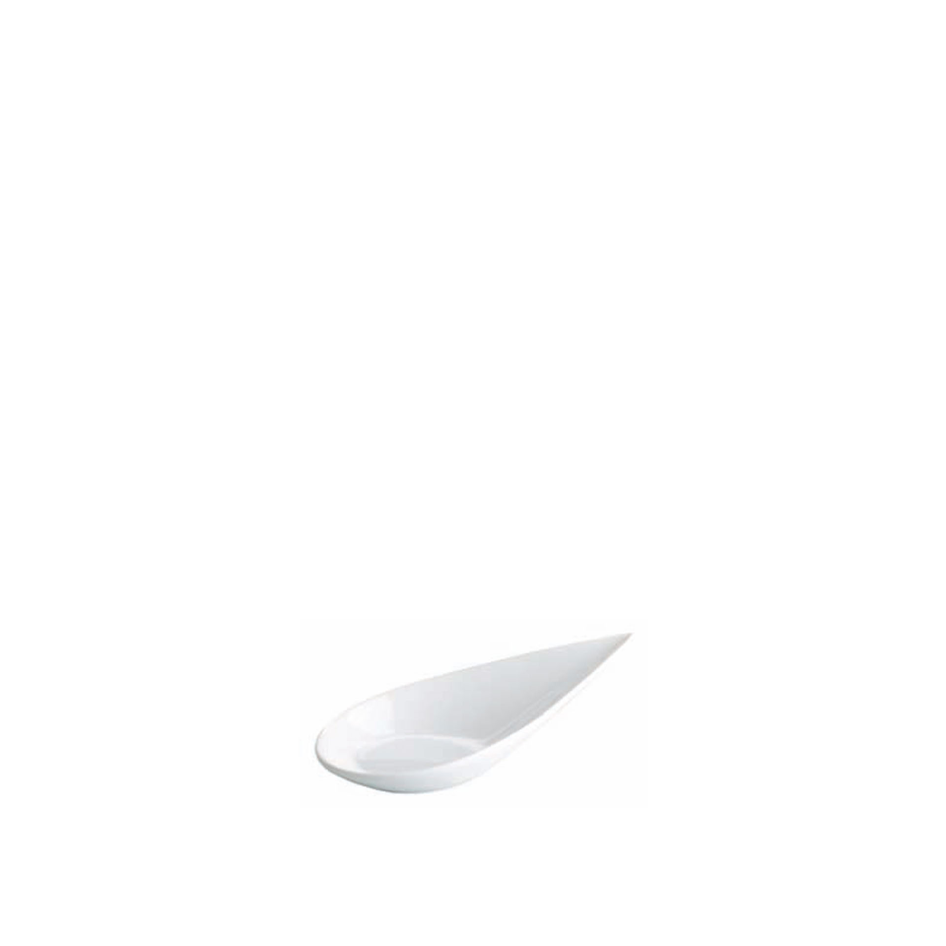 Colher Porcelana Branco 11X5X2.5cm
