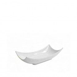Bandeja Porcelana Dong Branco 32X15X8cm