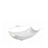 Bandeja Porcelana Dong Branco 38X17X10cm Bandeja Porcelana Dong Branco 38X17X10cm