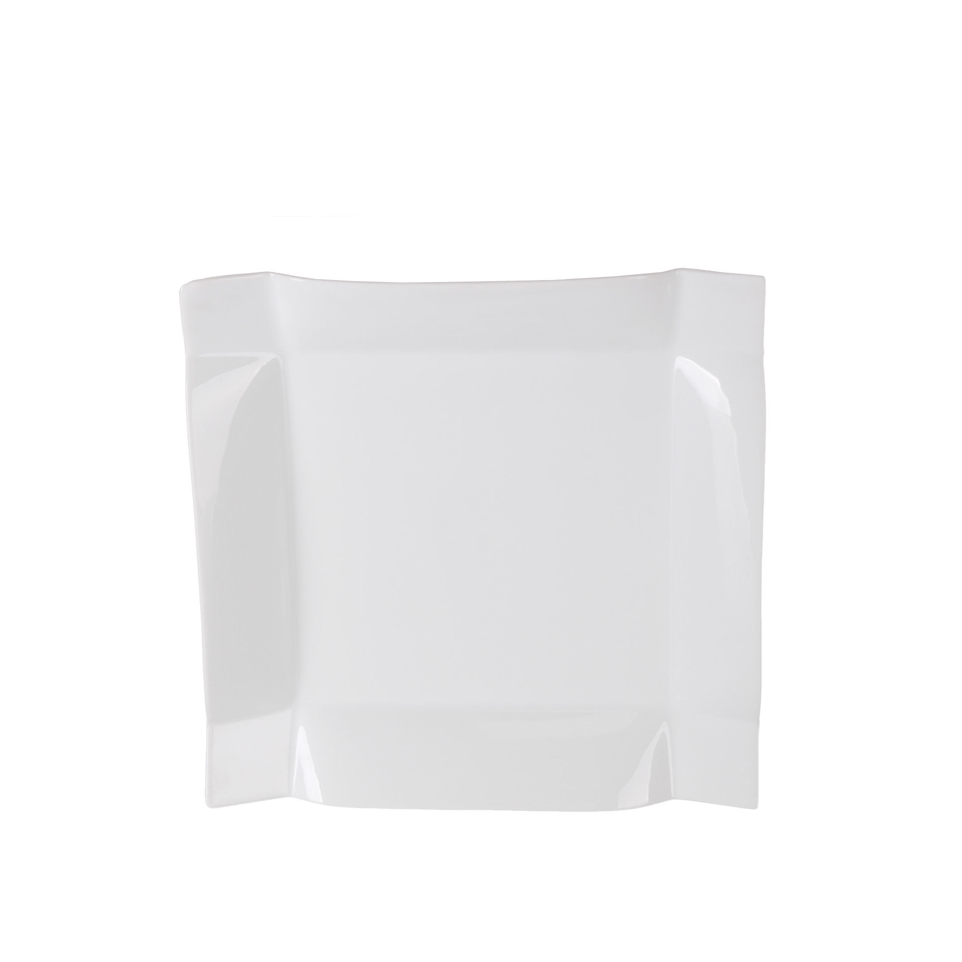 Prato Porcelana Habana Plano Branco 25X25X3.5cm