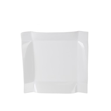 Prato Porcelana Habana Plano Branco 25X25X3.5cm