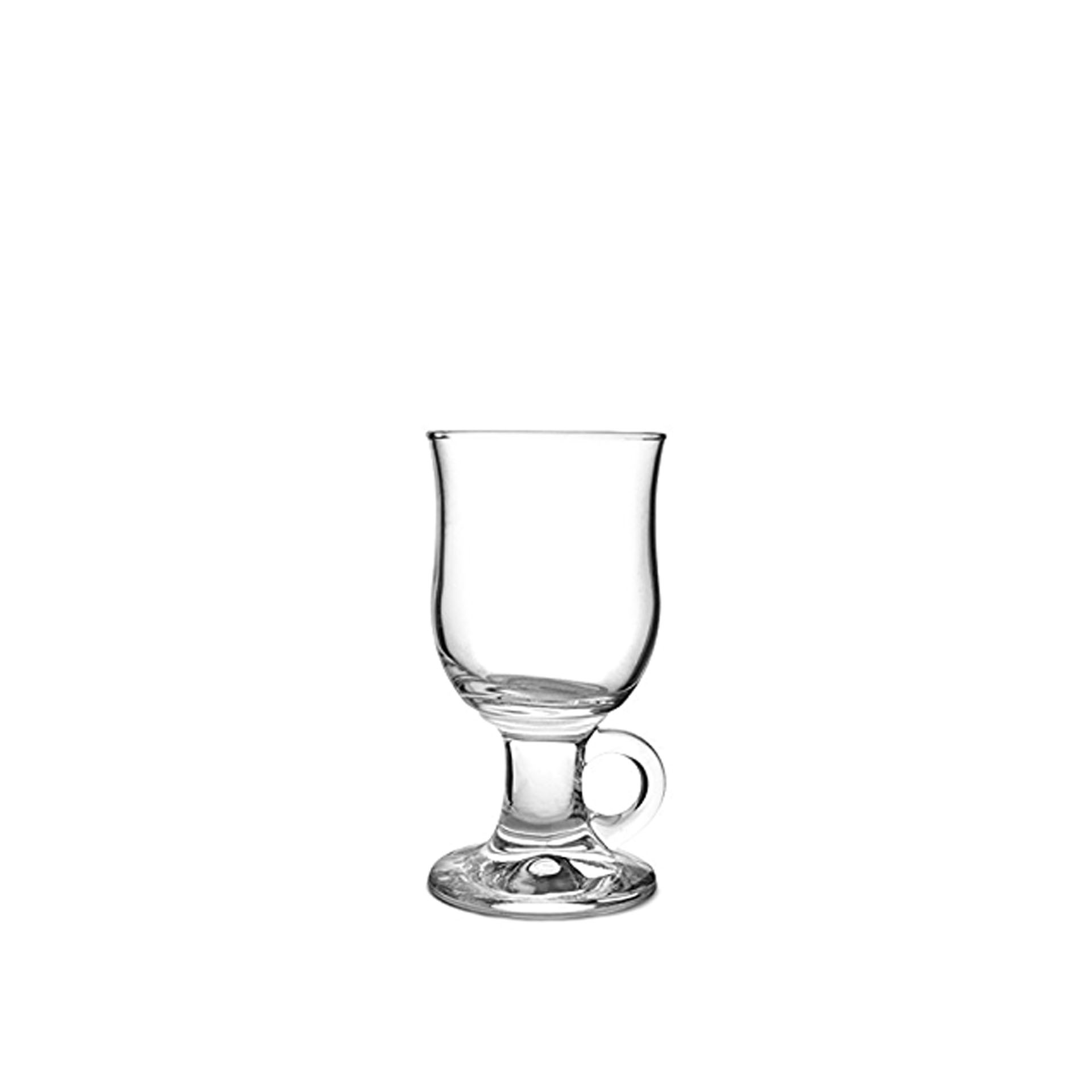 Caneca Mazagran com Asa Vidro Incolor 240ml