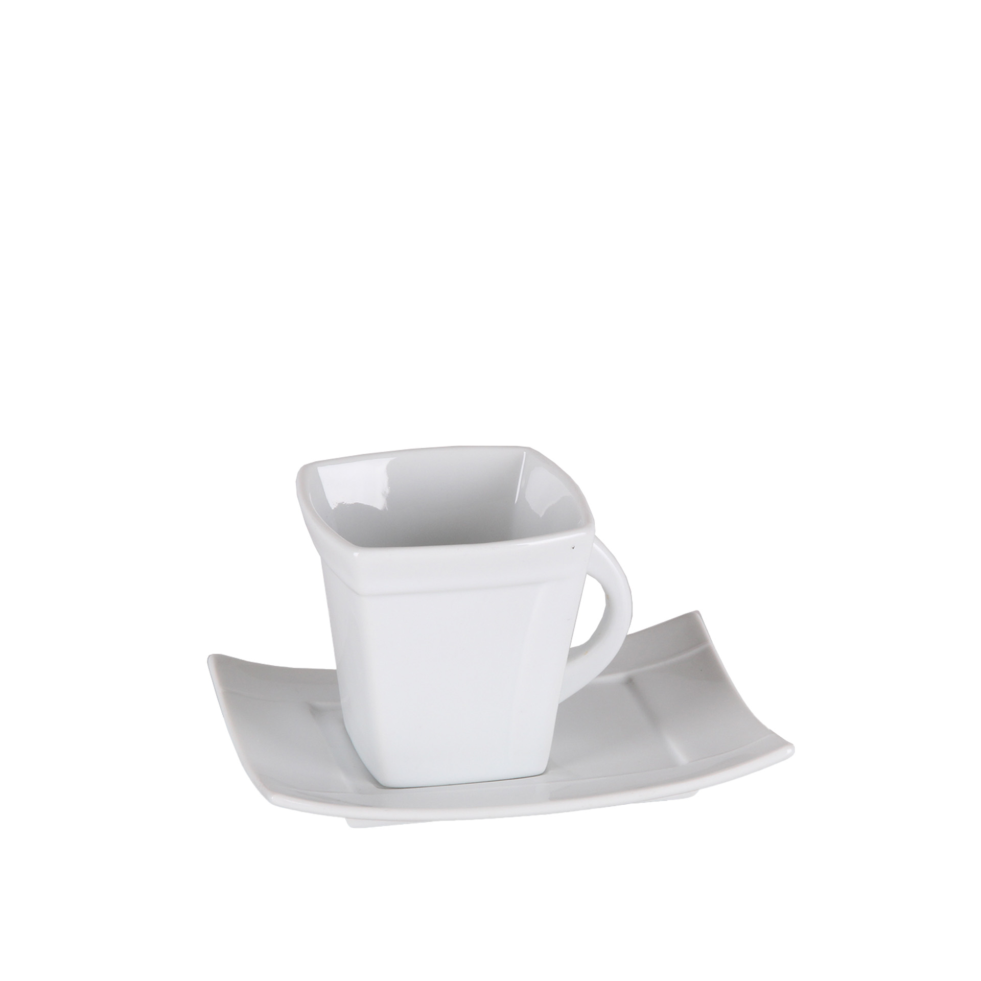 Chávena Café Apsara com Prato Branco 11cl