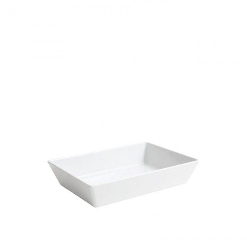 Travessa Melamina Retangular Branco 35X25X7cm Travessa Melamina Retangular Branco 35X25X7cm