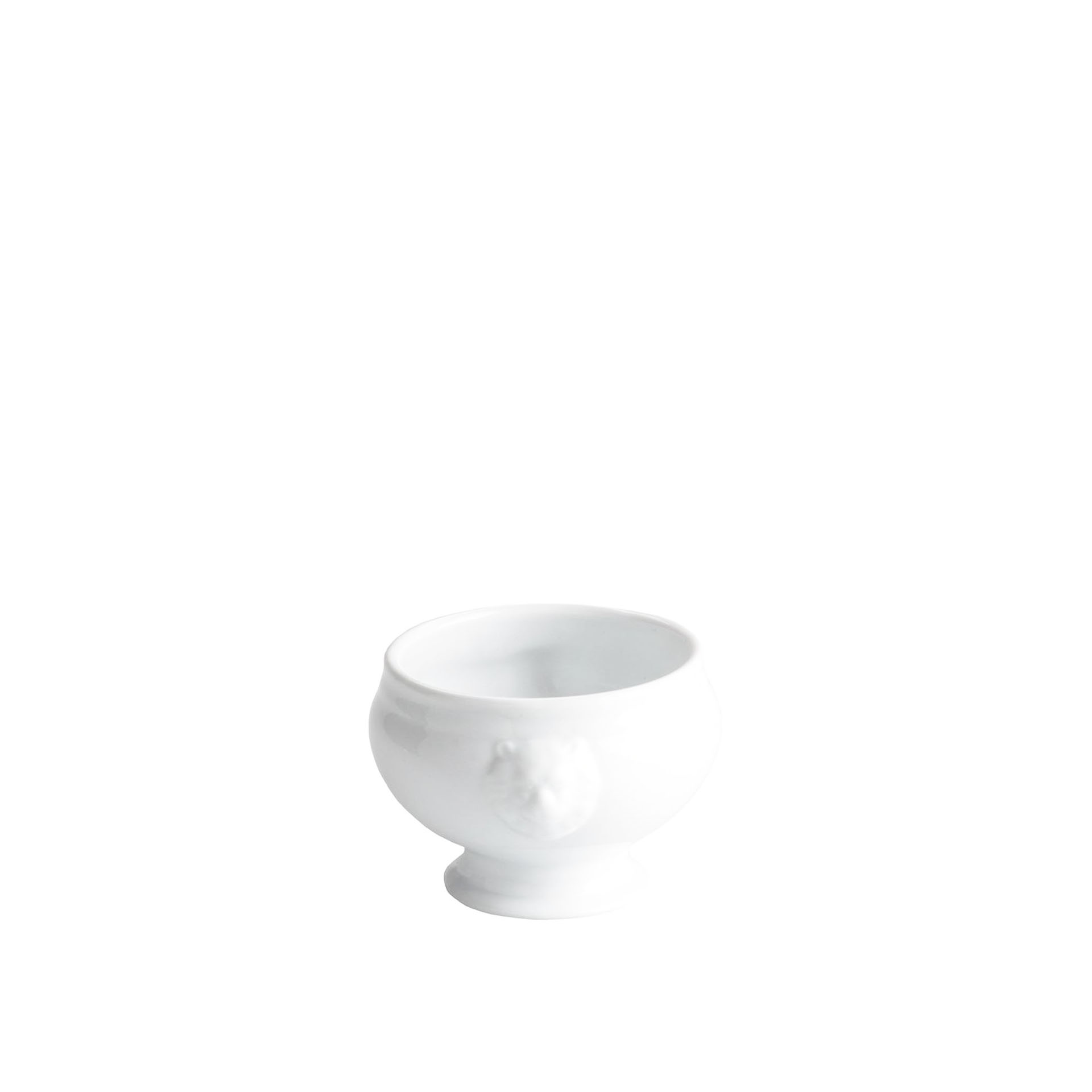 Taça Porcelana Leão Branco 44cl 11X9X9cm