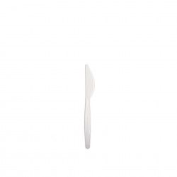 Faca Plstico Cristal Branco 19.6cm Pack 100