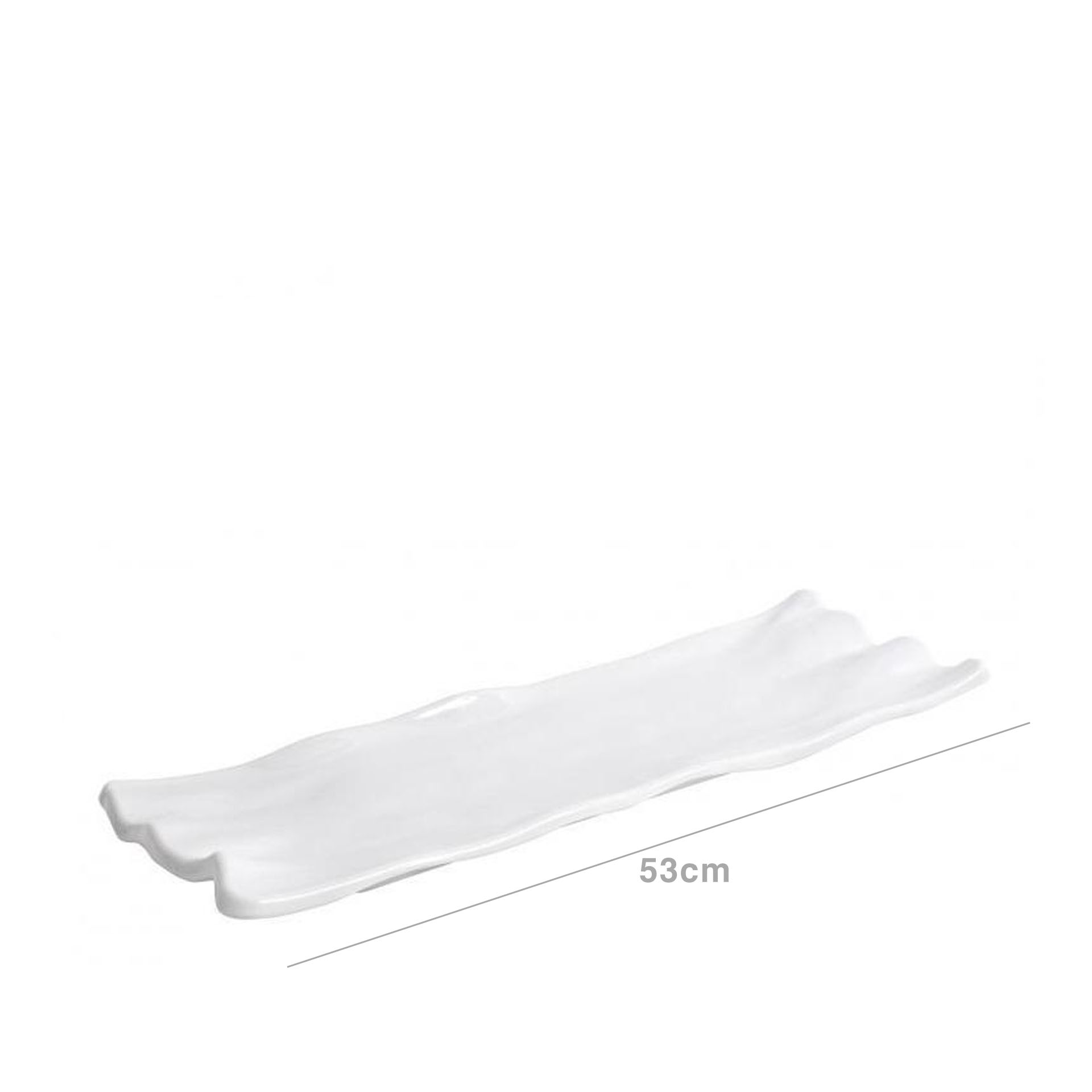 Bandeja Melamina Air Retangular Branco 53cm