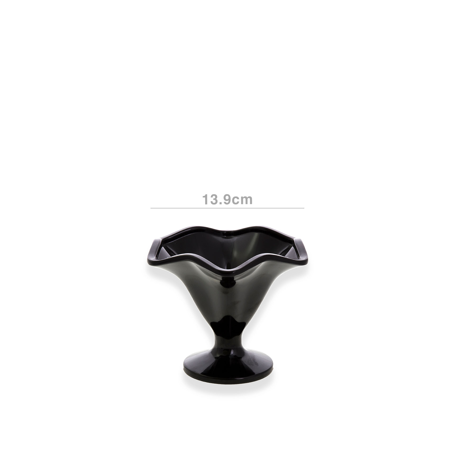 Taça Gelado Melamina Preto 13.9cm