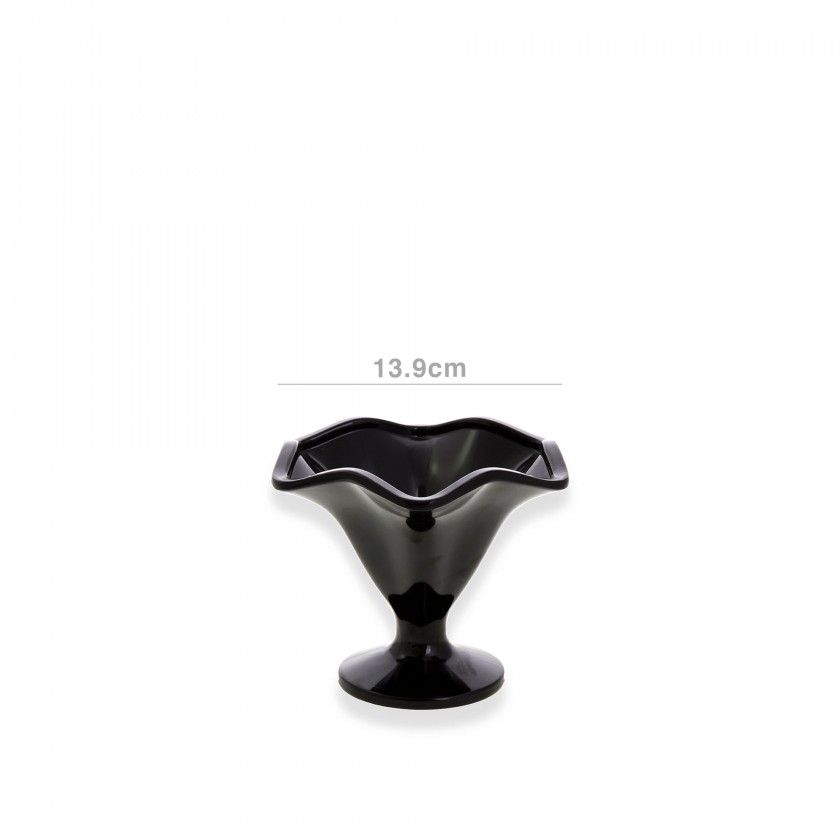 Taça Gelado Melamina Preto 13.9cm Taça Gelado Melamina Preto 13.9cm