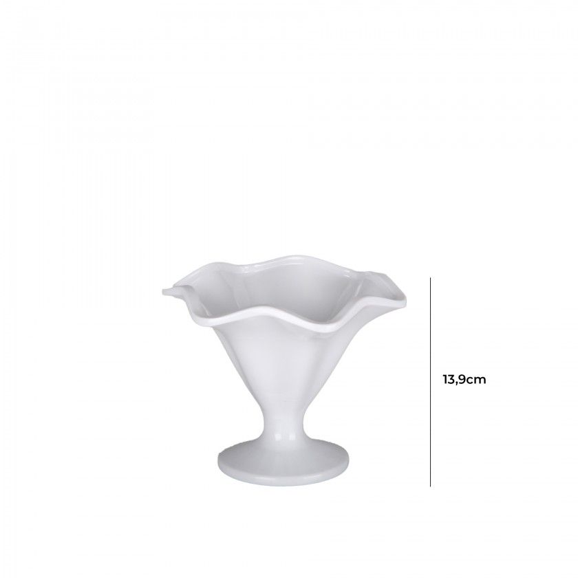 Taça Gelado Melamina Branco 13.9cm Taça Gelado Melamina Branco 13.9cm