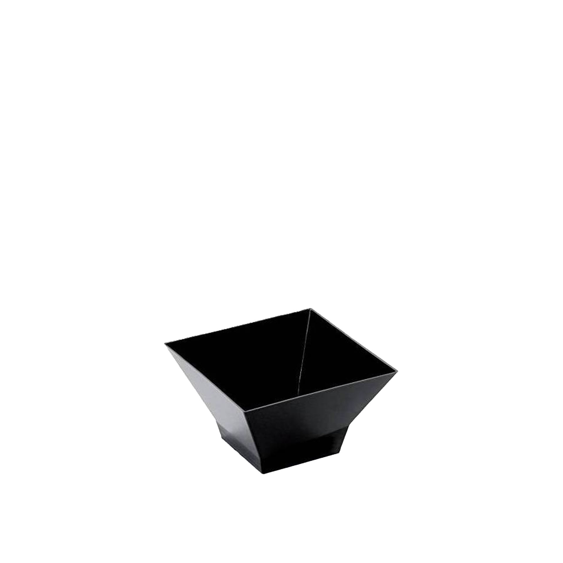 Taça Reutilizável Pagoda Fingerfood Preto 350ml Pack 12