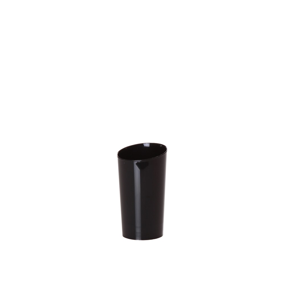 Copo Reutiliz�vel Fingerfood C�nico Preto 150ml Pack 10