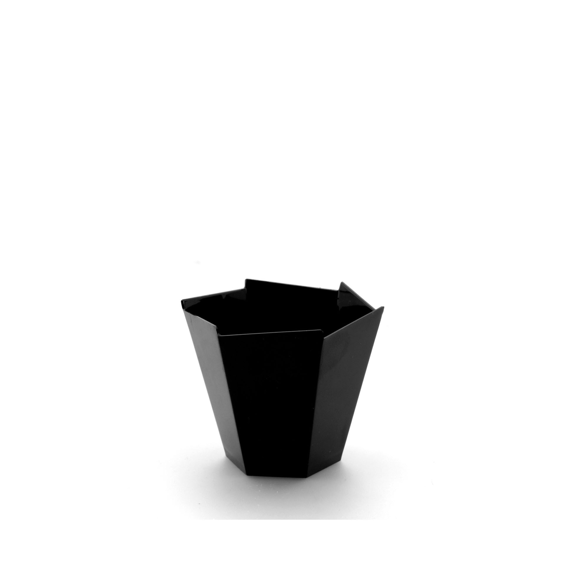 Taça Reutilizável Gardenia Fingerfood Preto 100ml Pack 25