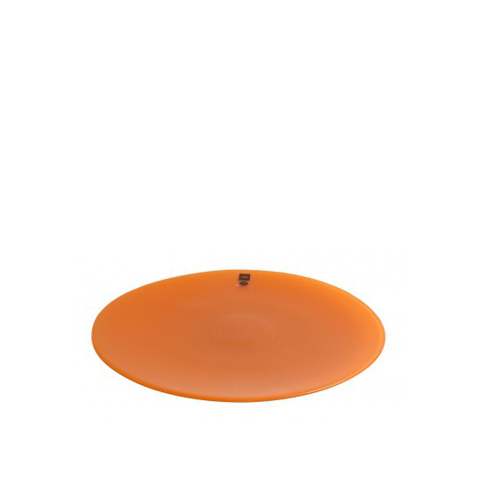 Prato Marcador Vidro Aster 34cm Laranja