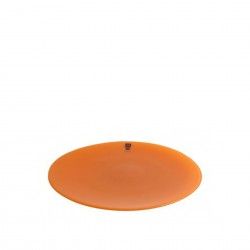 Prato Marcador Vidro Aster 34cm Laranja