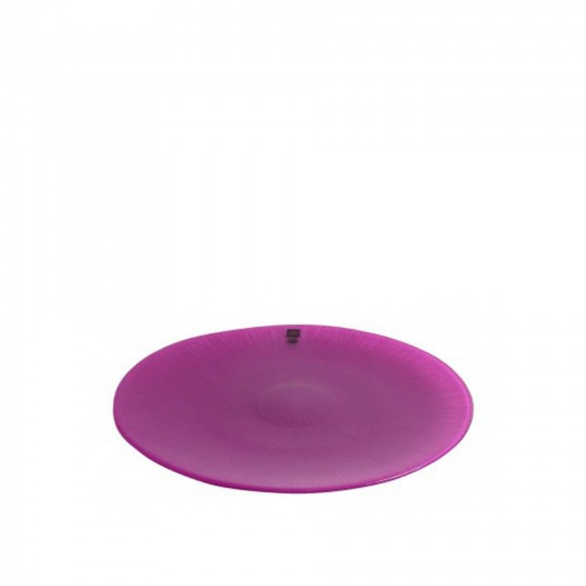 Prato Marcador Vidro Aster 34cm Lilás Prato Marcador Vidro Aster 34cm Lilás