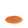 Prato Marcador Vidro Aster 34cm Laranja
