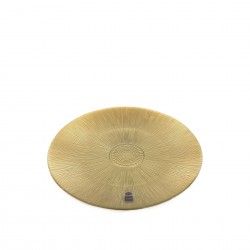 Prato Marcador Vidro Aster 34cm Dourado Prato Marcador Vidro Aster 34cm Dourado